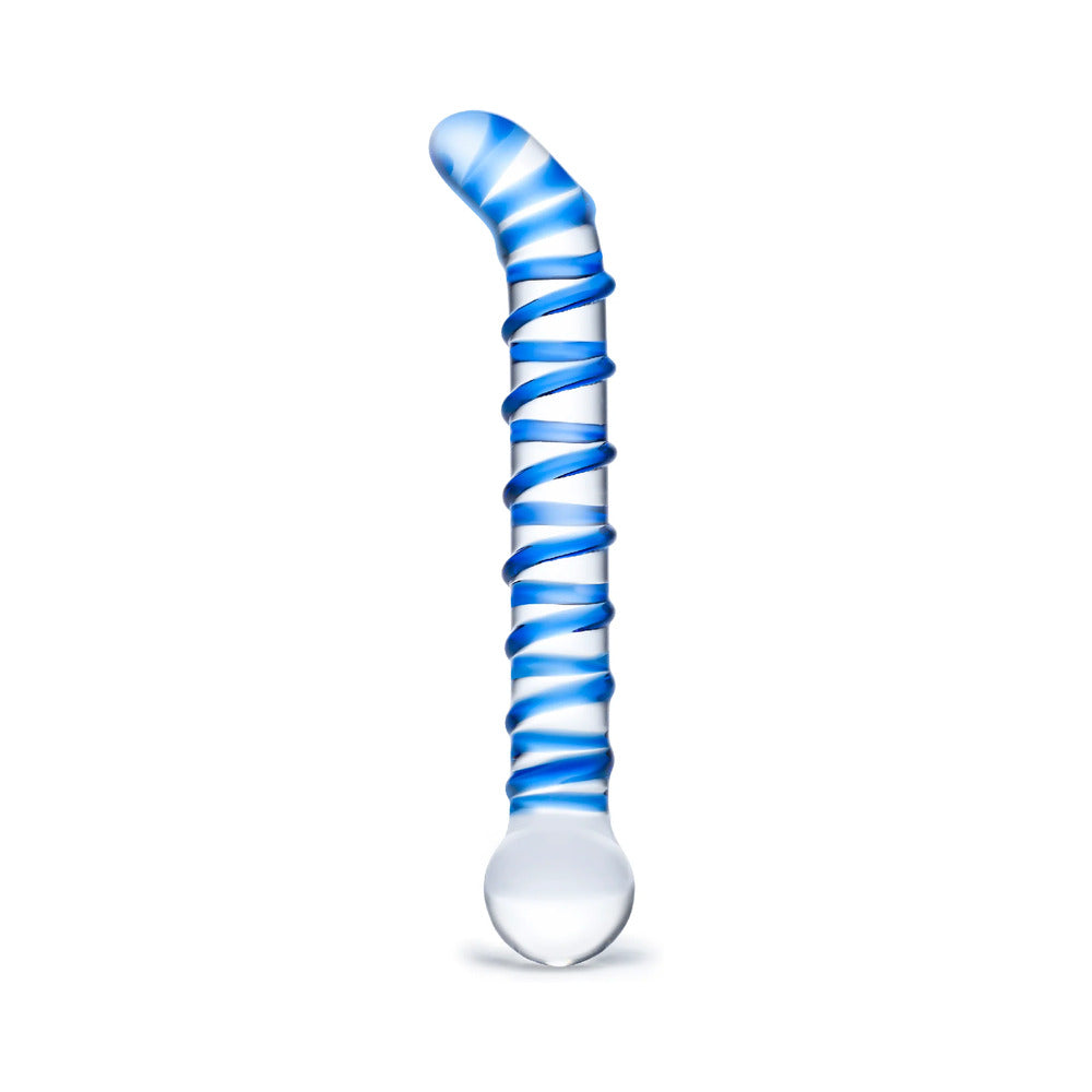 Electric Eel - Glas Mr. Swirly 6.5 in. G-Spot Glass Dildo - Dildos - Glass