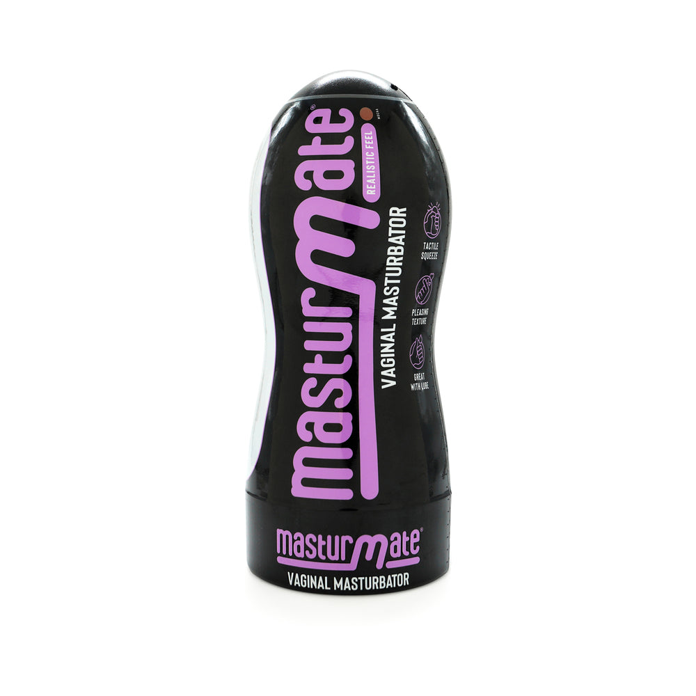 Creative Conceptions - Masturmate Vaginal Masturbator Mocha - Masturbation Aids for Males - TPE/TPR/Elastomers