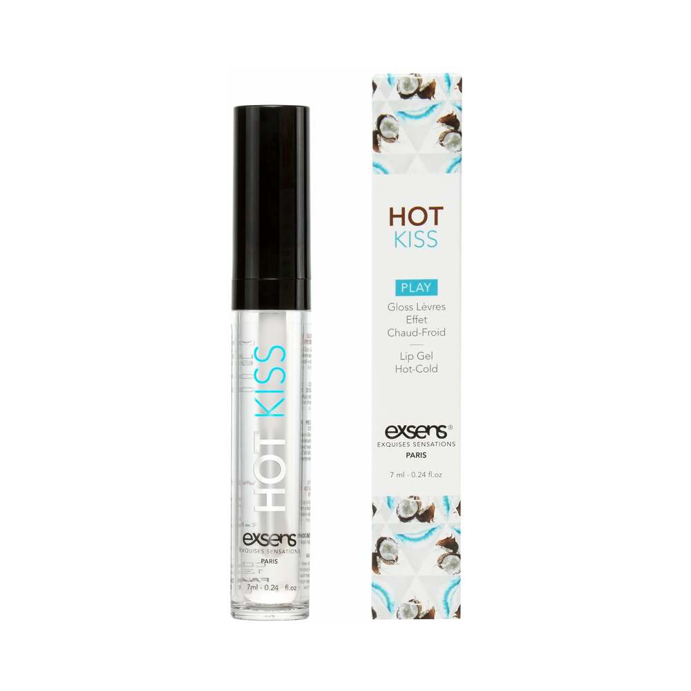 Exsens - Exsens Hot Kiss Arousal Lip Gloss Coconut 0.24 oz. - Supplements & Enhancers - Gel
