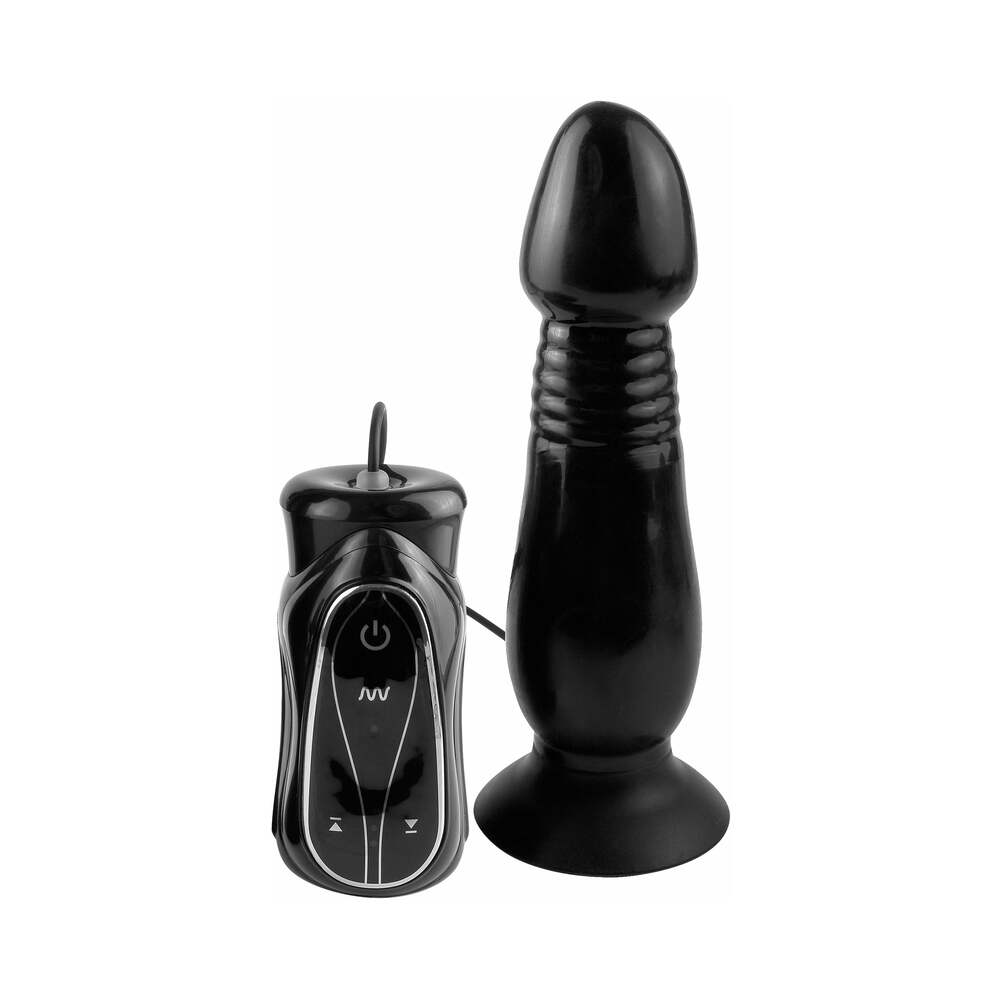 Pipedream - Anal Fantasy Collection Vibrating Thruster With Suction Cup Black - Anal Toys & Stimulators - Silicone