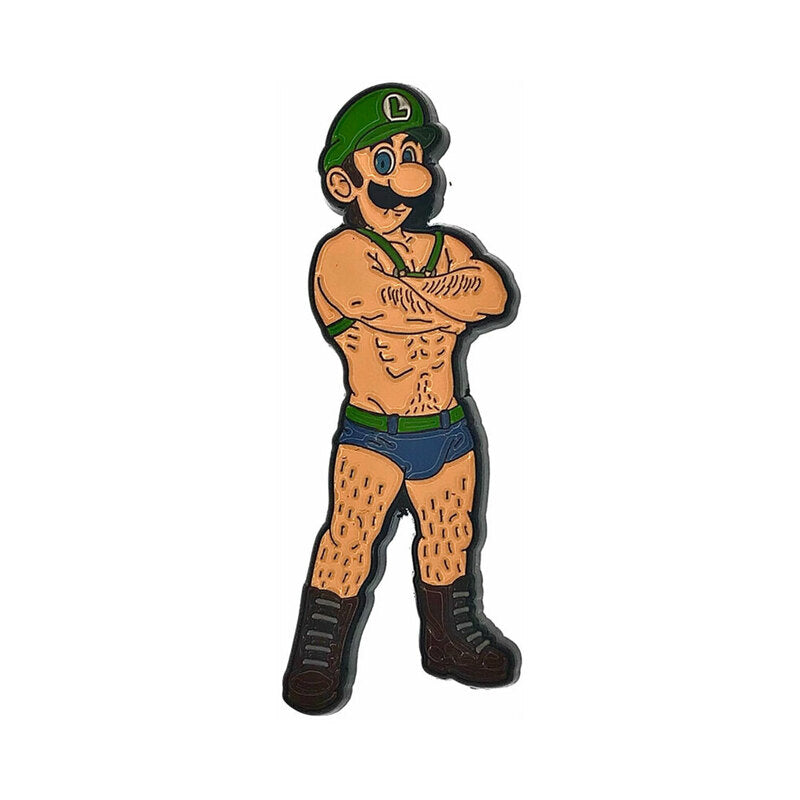 Geeky & Kinky - Geeky & Kinky Mustache Bro Enamel Pin - Novelties & Games - Metal