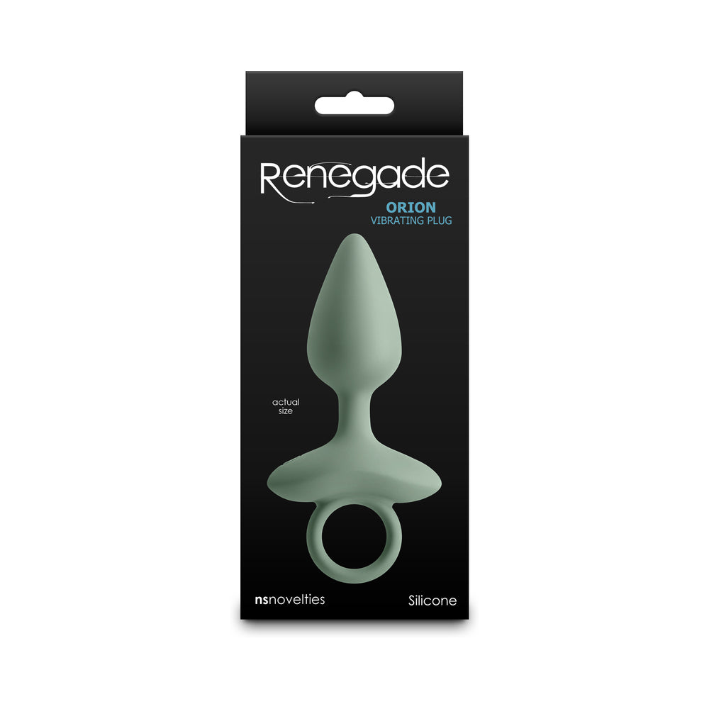 NS Novelties - Renegade Orion Rechargeable Vibrating Anal Plug Sage - Anal Toys & Stimulators - Silicone