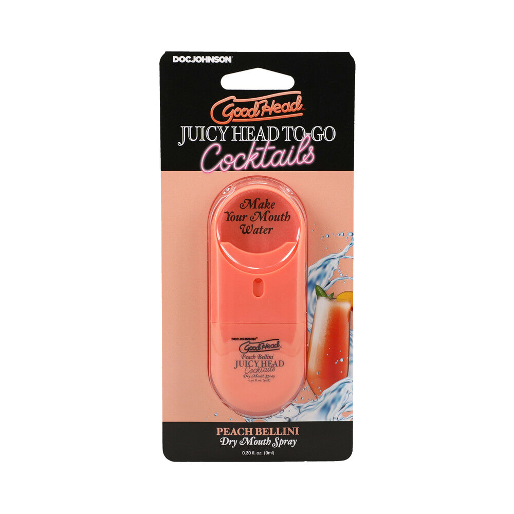 Doc Johnson - GoodHead Juicy Head Cocktails Dry Mouth Spray To-Go Peach Bellini - Supplements & Enhancers