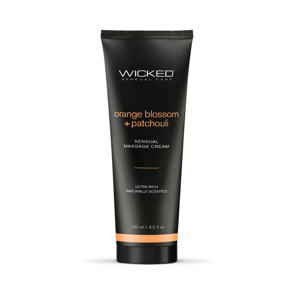 Wicked - Wicked Orange Blossom + Patchouli Sensual Massage Cream 4 oz. - Lubricants, Creams & Glides - Cream