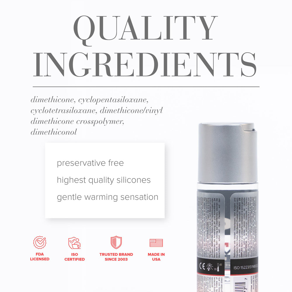 System JO - JO Premium Warming Silicone-Based Lubricant 2 oz. - Lubricants, Creams & Glides - Liquid