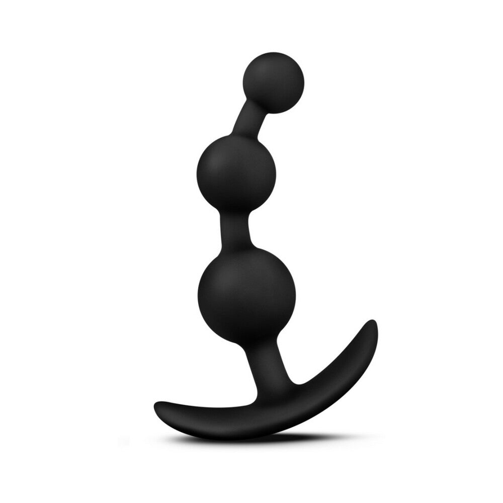 Blush - Luxe Be Me 3 Silicone Anal Beads Plug Black - Anal Toys & Stimulators - Silicone