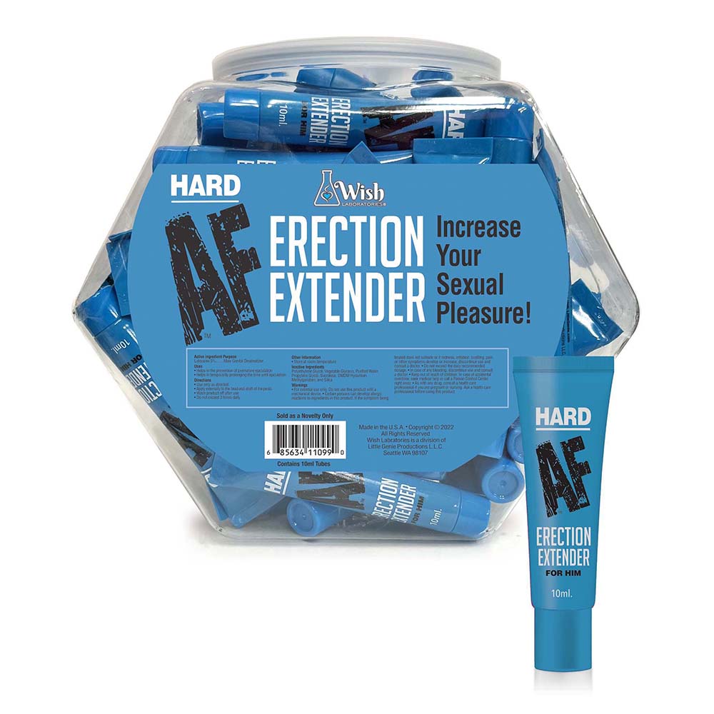 Little Genie - Hard AF Erection Extender Cream 65-Piece Fishbowl Display - Supplements & Enhancers - Cream