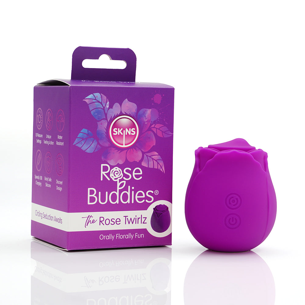 Creative Conceptions - Skins Rose Buddies The Rose Twirlz - Vibrators - Silicone