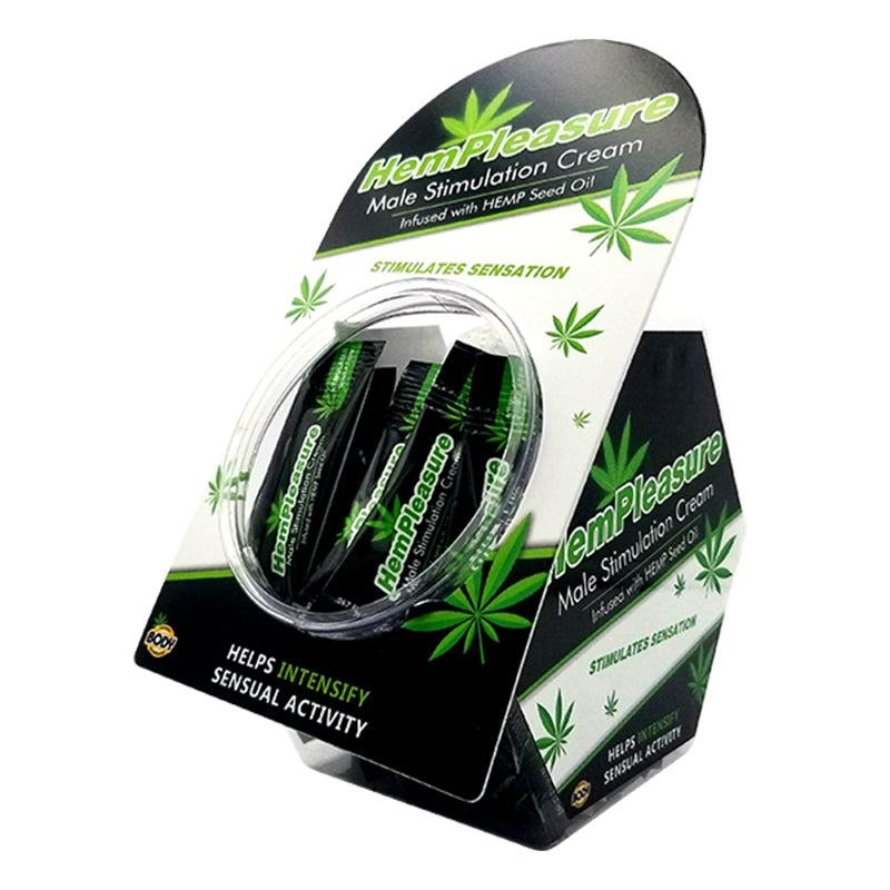 Body Action - HemPleasure for Men (50 pc) fish bowl display - Supplements & Enhancers - Cream