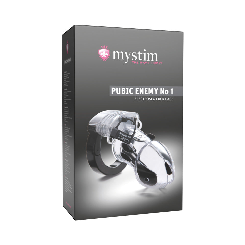 Mystim - Mystim Pubic Enemy No 1 Electrosex Cock Cage - Bondage & Fetish Toys - Plastic