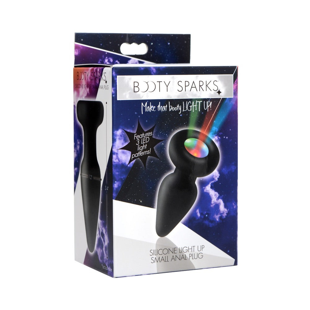 XR Brands - Booty Sparks Silicone Light-Up Anal Plug Small - Anal Toys & Stimulators - Silicone
