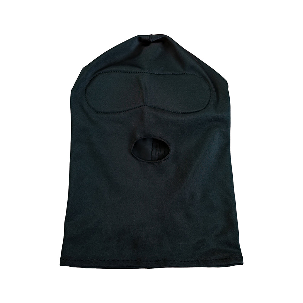 Creative Conceptions - SEI MIO Hoodwinked and Kinked Deprivation Hood with Blackout Panel - Bondage & Fetish Toys