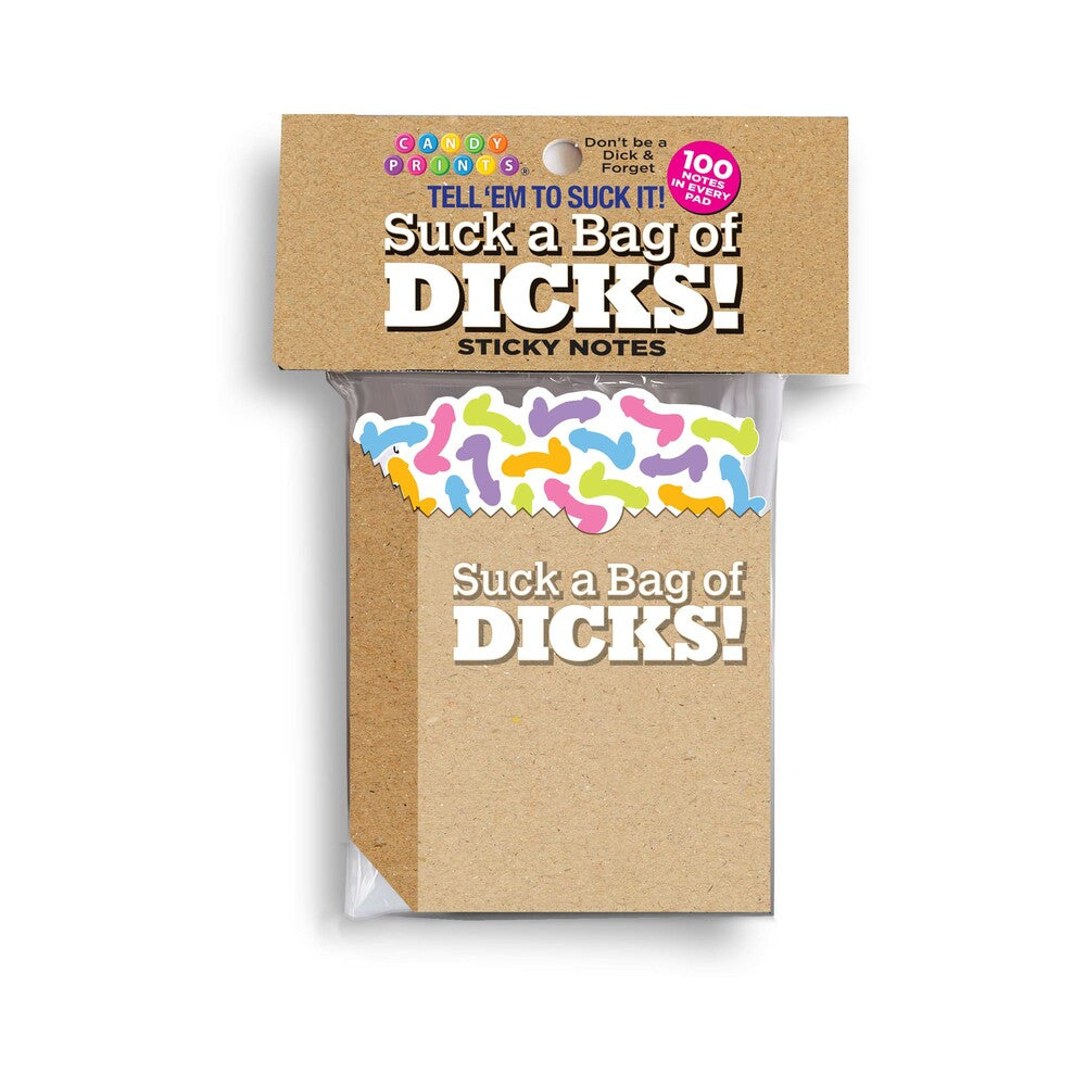 Little Genie - Suck a Bag of Dicks Sticky Notes - Novelties & Games - Paper