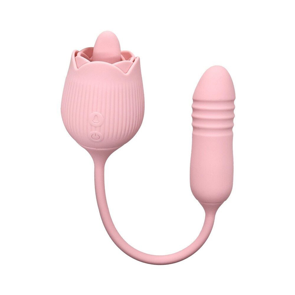 Adam & Eve - Adam & Eve Thrust & Tickle Rose - Vibrators - Silicone