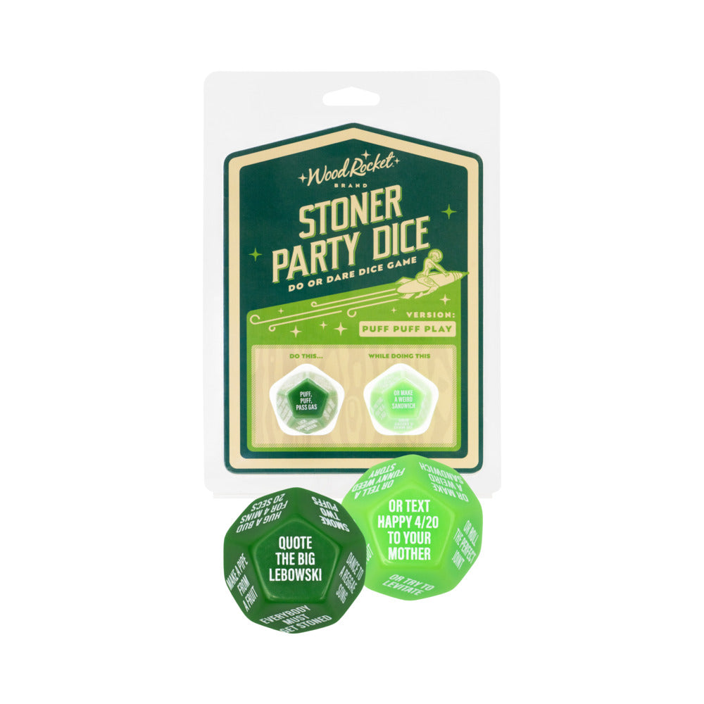 Wood Rocket - Stoner Party Dice: Puff Puff Play - Novelties & Games - ABS
