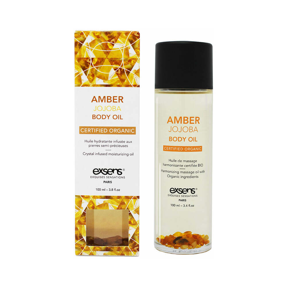 Exsens - Exsens Body Oil Amber Jojoba 3.4 oz. - Lubricants, Creams & Glides - Liquid