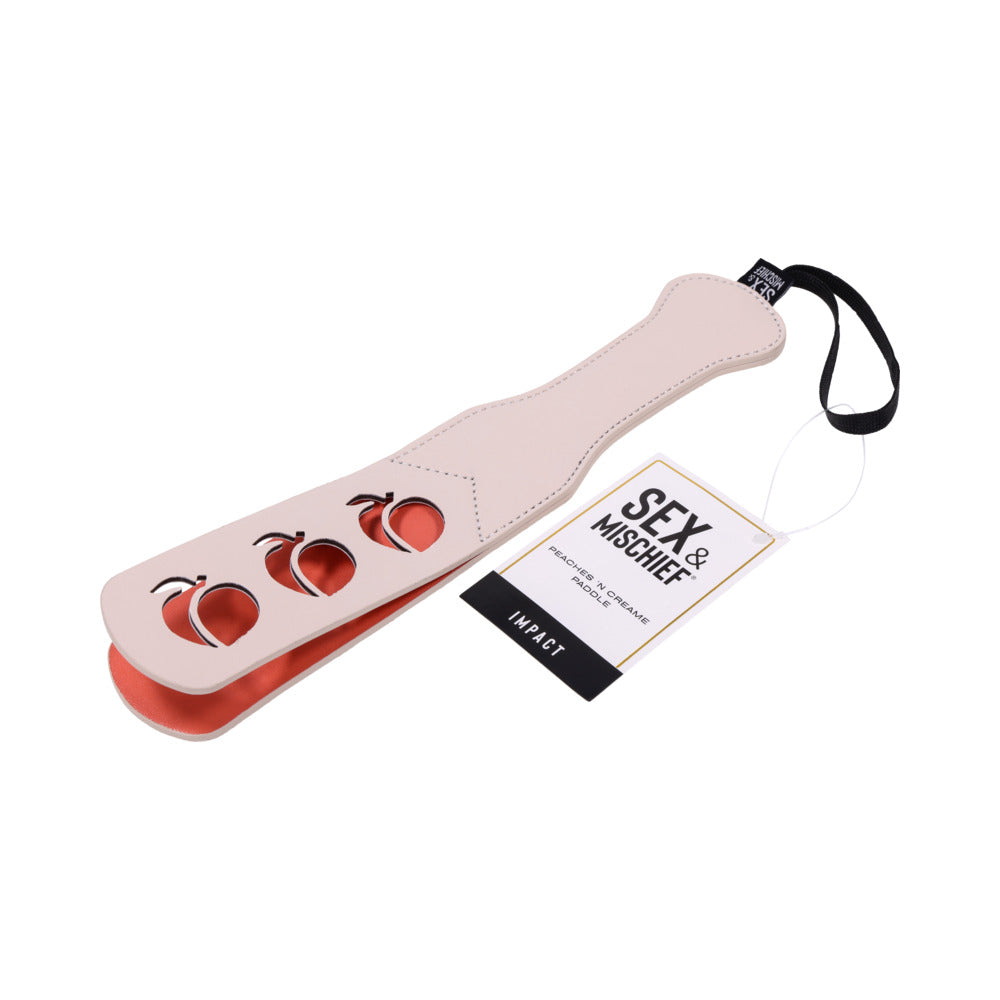 Sportsheets - Sportsheets Sex & Mischief Peaches ''n CreaMe Paddle - Bondage & Fetish Toys - Polyurethane