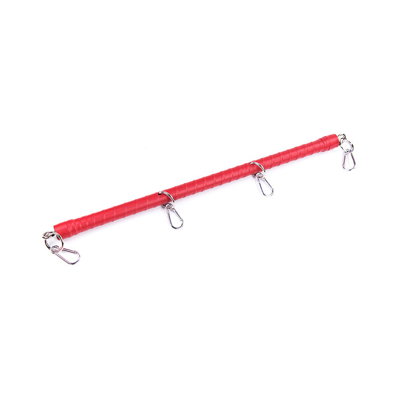 Ple''sur - Ple''sur Wrapped Spreader Bar Red - Bondage & Fetish Toys - Metal