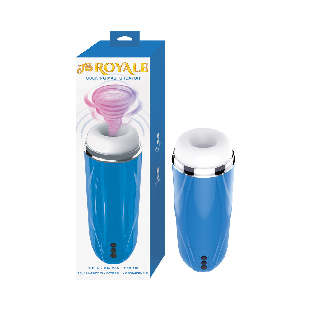 Nasstoys - The Royale Sucking Masturbator Blue - Masturbation Aids for Males - TPE/TPR/Elastomers