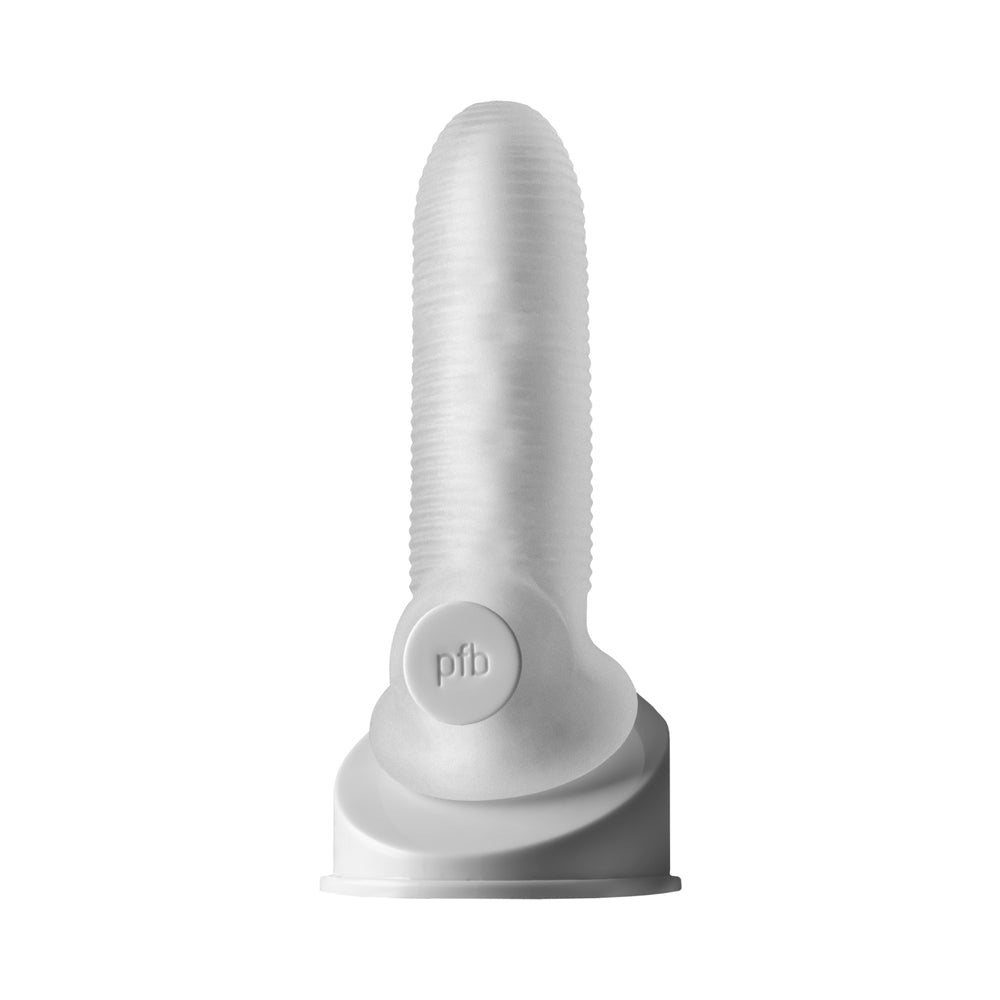 Perfect Fit - Perfect Fit Fat Boy Micro Ribbed Sheath 5.5 in. Clear - Penis Extension & Sleeves