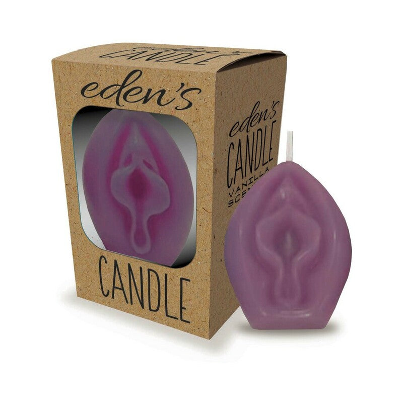 Little Genie - Eden''s Vagina Candle Eggplant - Sexual Wellness - Wax