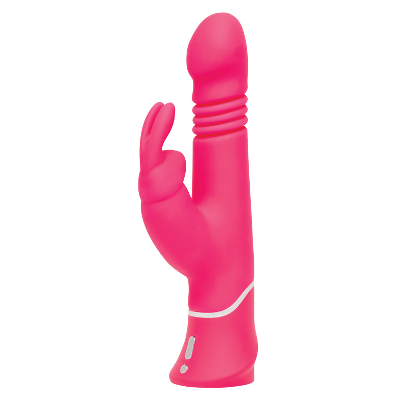 Happy Rabbit - Happy Rabbit Thrusting Rechargeable Silicone Realistic Rabbit Vibrator Pink - Vibrators - Silicone