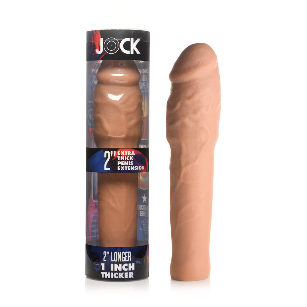 Curve Novelties - Jock Extra Thick Penis Extension Sleeve 2 in. Medium - Penis Extension & Sleeves - TPE/TPR/Elastomers