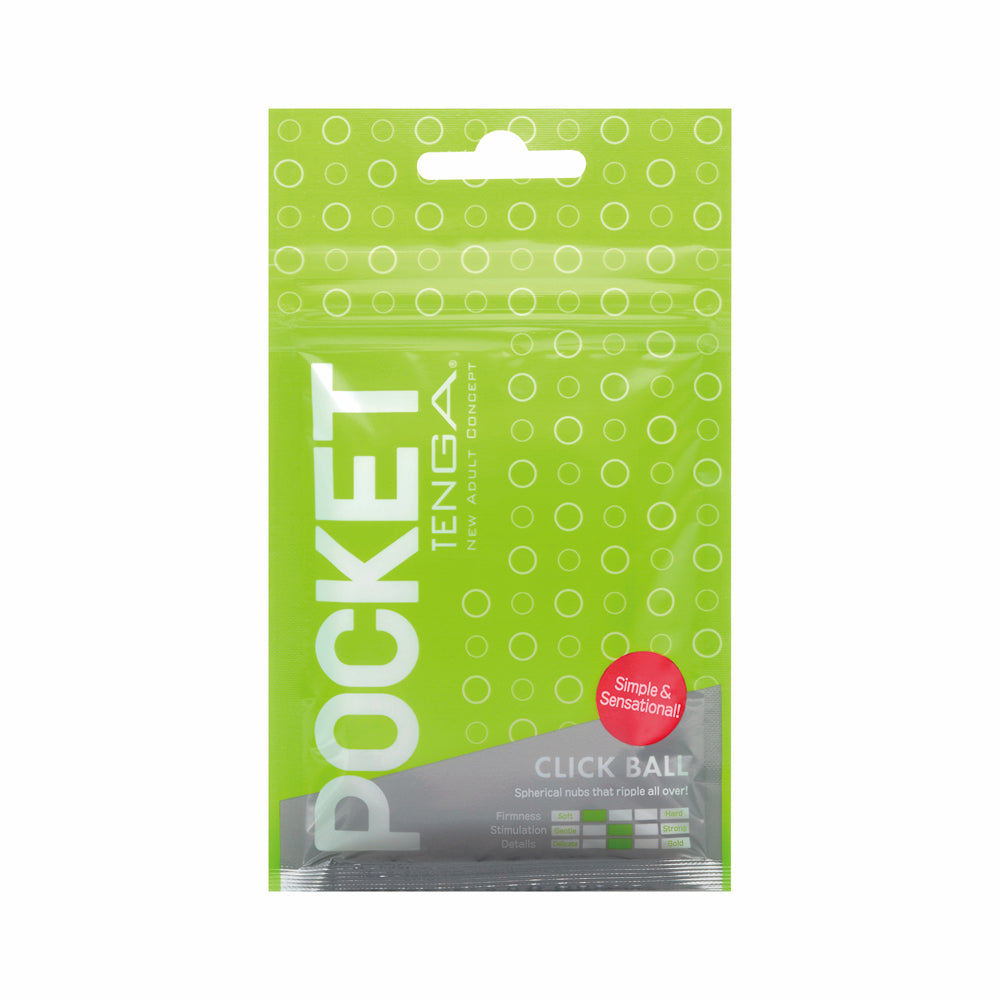 Tenga - Tenga Pocket Masturbator Sleeve Click Ball - Masturbation Aids for Males - TPE/TPR/Elastomers