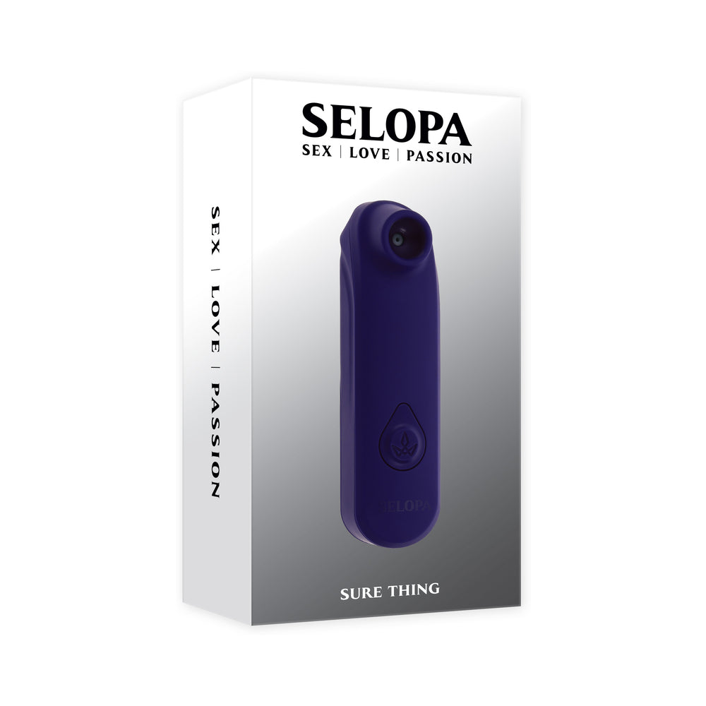 Selopa - Selopa Sure Thing AAA Battery Vibrating Suction Silicone Purple - Vibrators - ABS