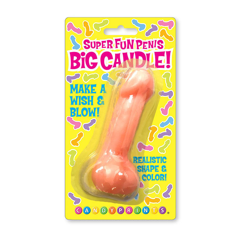 Little Genie - Super Fun Big Penis Candle, Pink - Novelties & Games - Wax