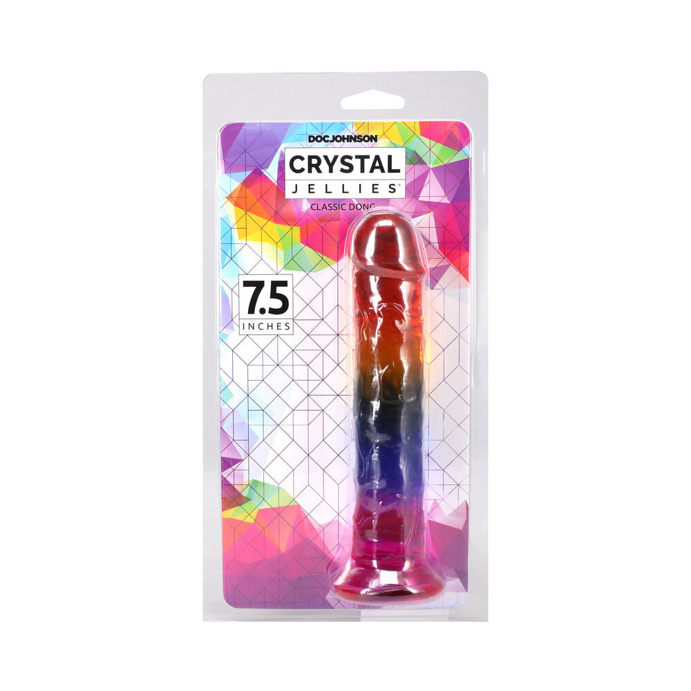 Doc Johnson - Crystal Jellies 7.5 in. Dong Rainbow - Dildos