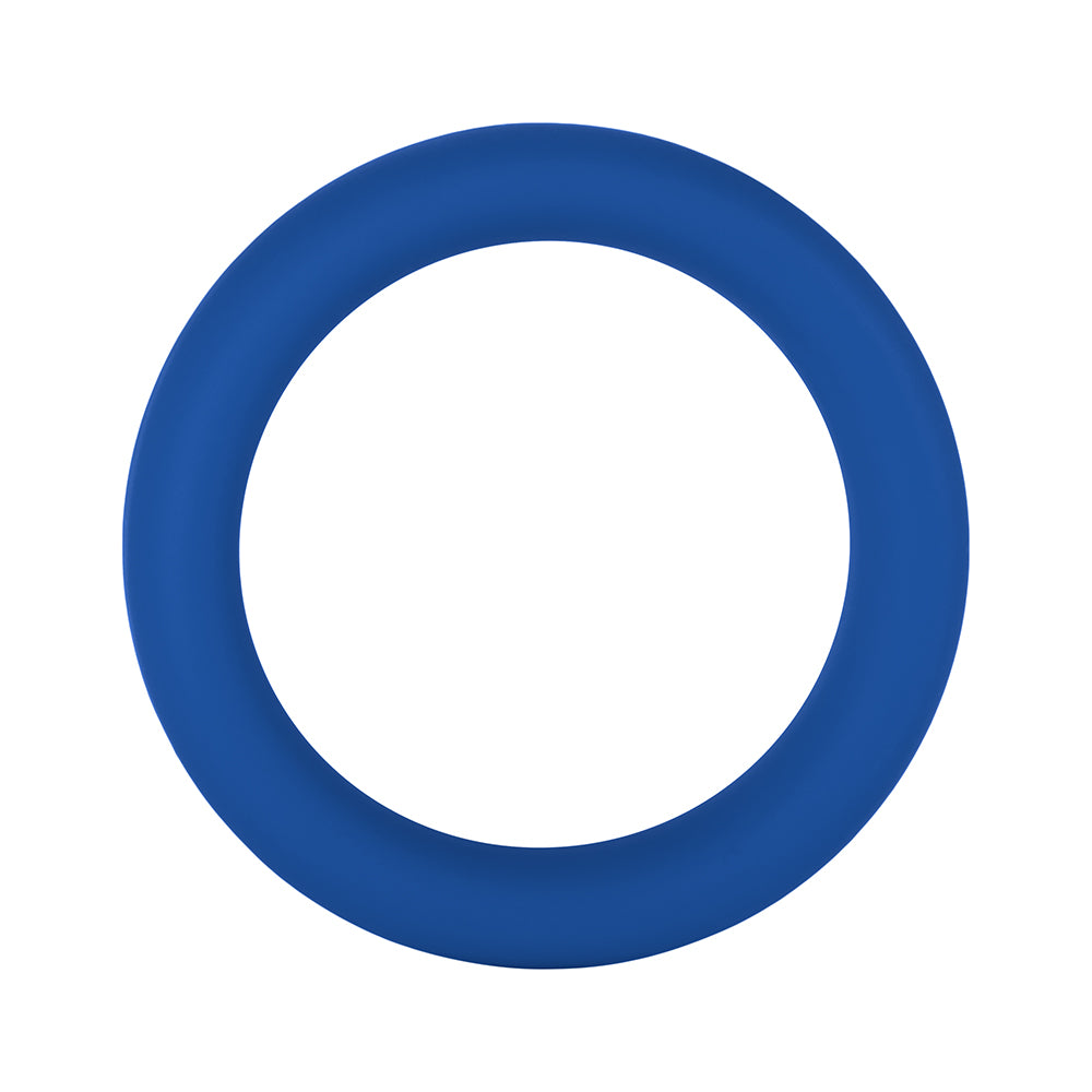 Forto - Forto F-64 Wide Liquid Silicone Cockring Medium Blue - Cockrings - Silicone
