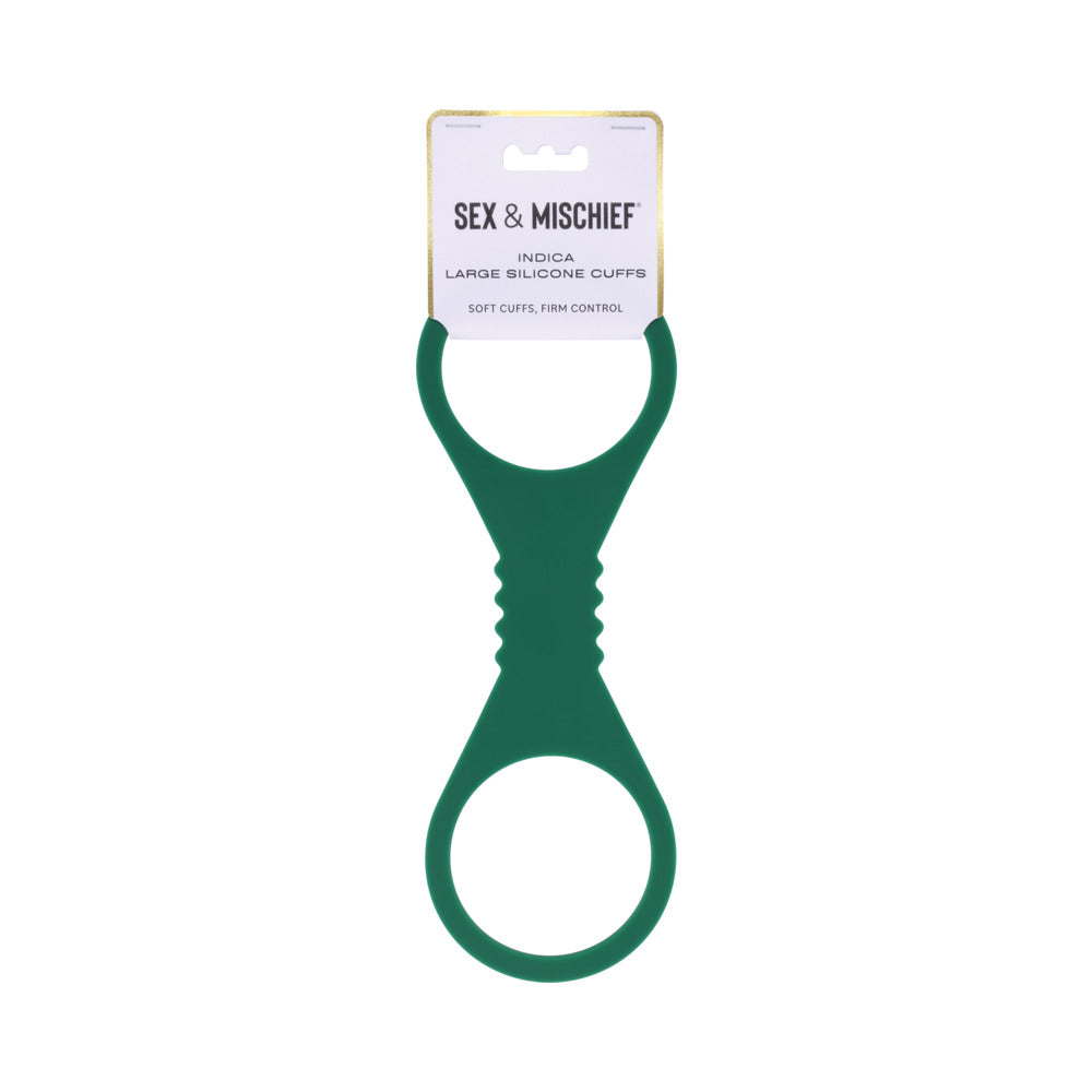 Sportsheets - Sportsheets Sex & Mischief Indica Large Silicone Cuffs - Bondage & Fetish Toys