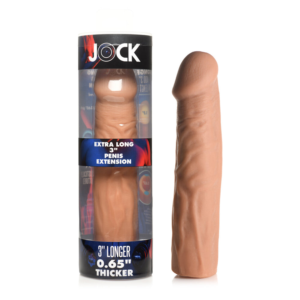 Curve Novelties - Jock Extra Long Penis Extension Sleeve 3 in. Medium - Accessories - TPE/TPR/Elastomers