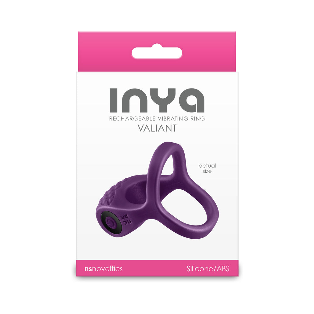 NS Novelties - INYA Valiant Rechargeable Vibrating Ring Berry - Cockrings - Silicone