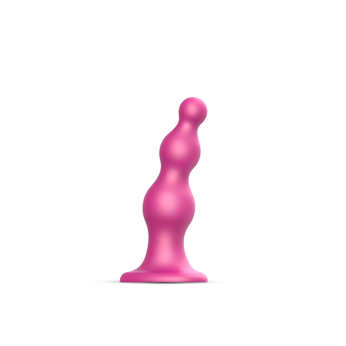 Lovely Planet - Strap-On-Me Dildo Plug Beads Large Raspberry - Anal Toys & Stimulators - Silicone