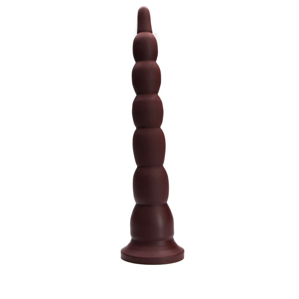 Tantus - Tantus Cowboy Firm Beaded Dildo Garnet (Box) - Anal Toys & Stimulators - Silicone