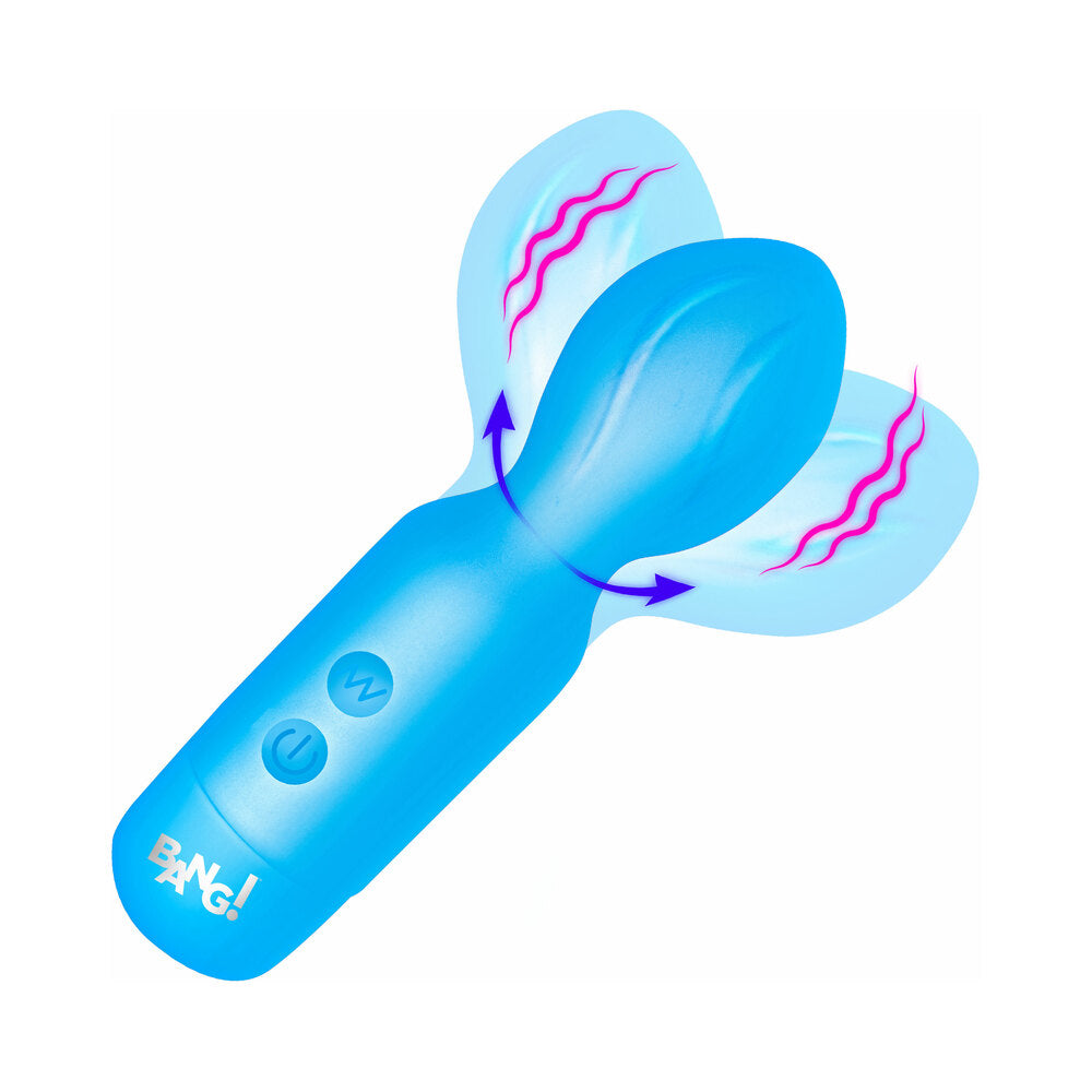 XR Brands - BANG! Vibrating Silicone Mini Wand Blue - Vibrators - Silicone