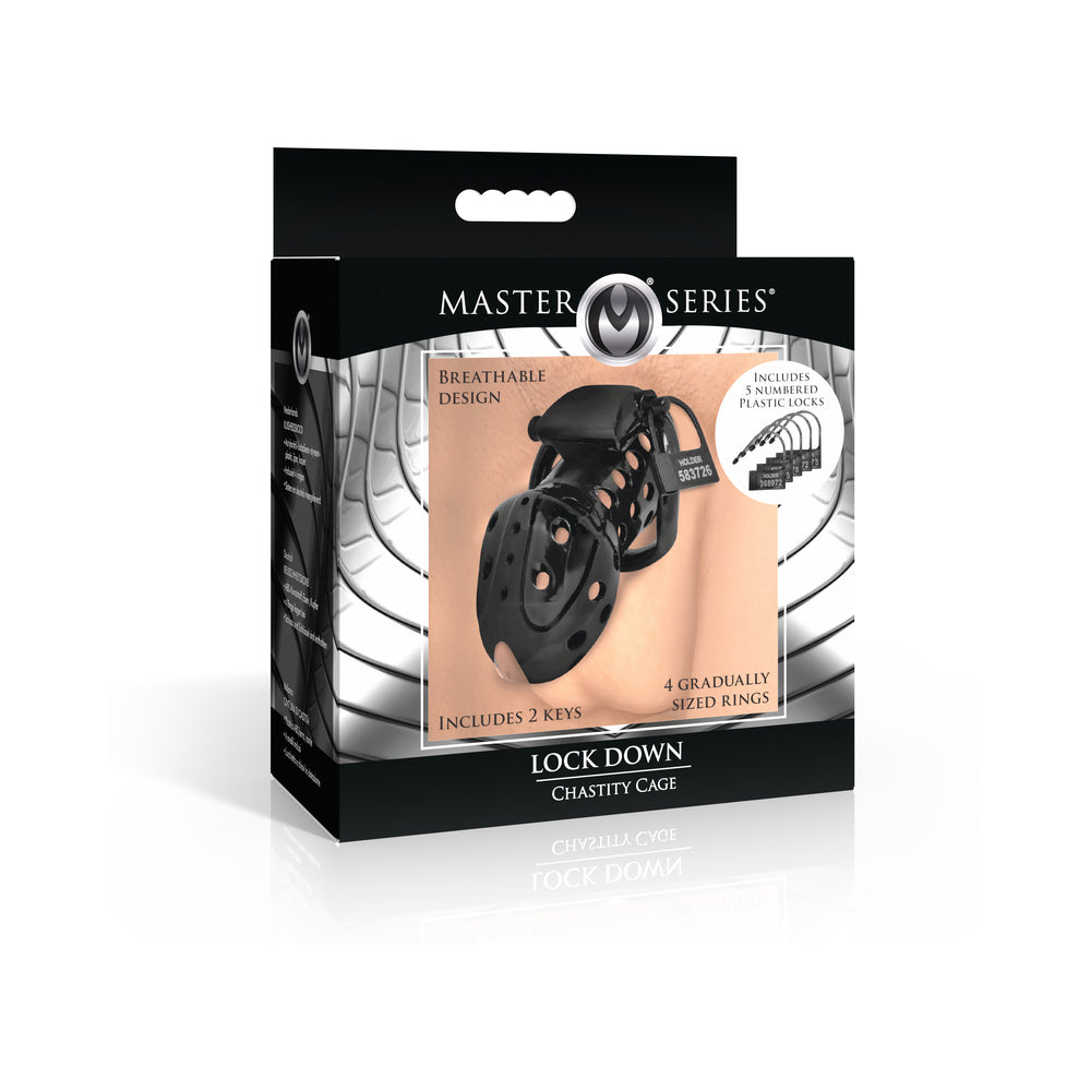 XR Brands - Master Series Lock Down Chastity Cage - General
