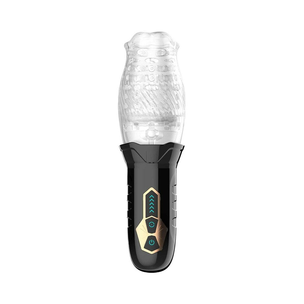 Adam & Eve - Adam & Eve Adam''s Gawk Gawk Rotating & Vibrating Masturbator - Masturbation Aids for Males - TPE/TPR/Elastomers