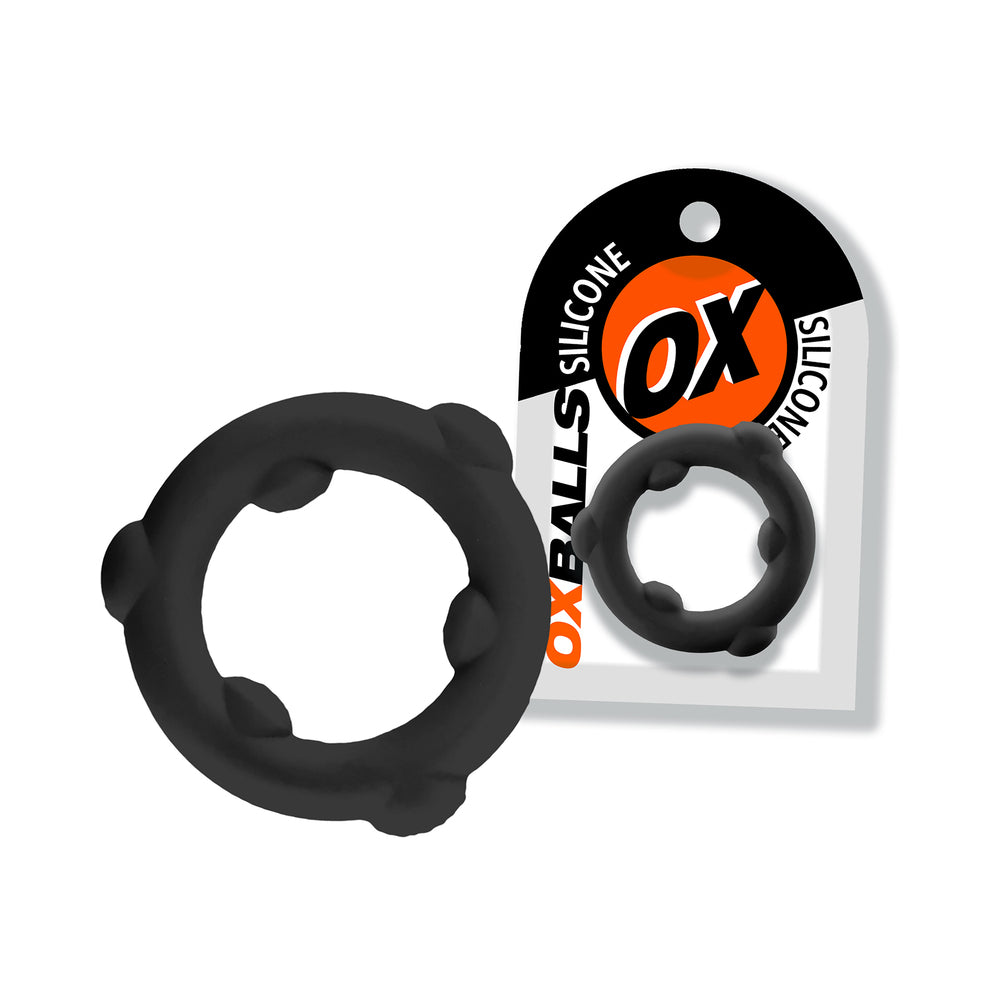 Oxballs - Oxballs Spinner Single Silicone Ring Black - Cockrings