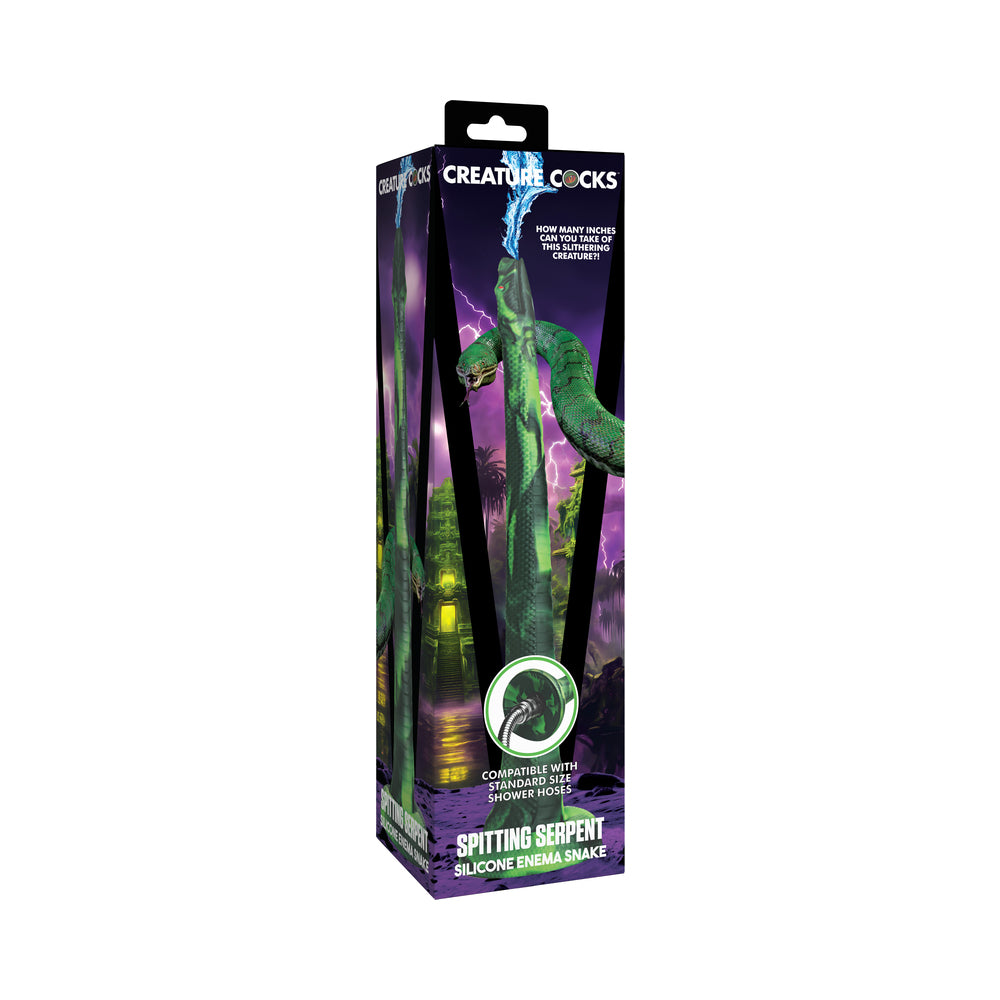 XR Brands - Creature Cocks Spitting Serpent Silicone Enema Snake - Sexual Wellness - Silicone