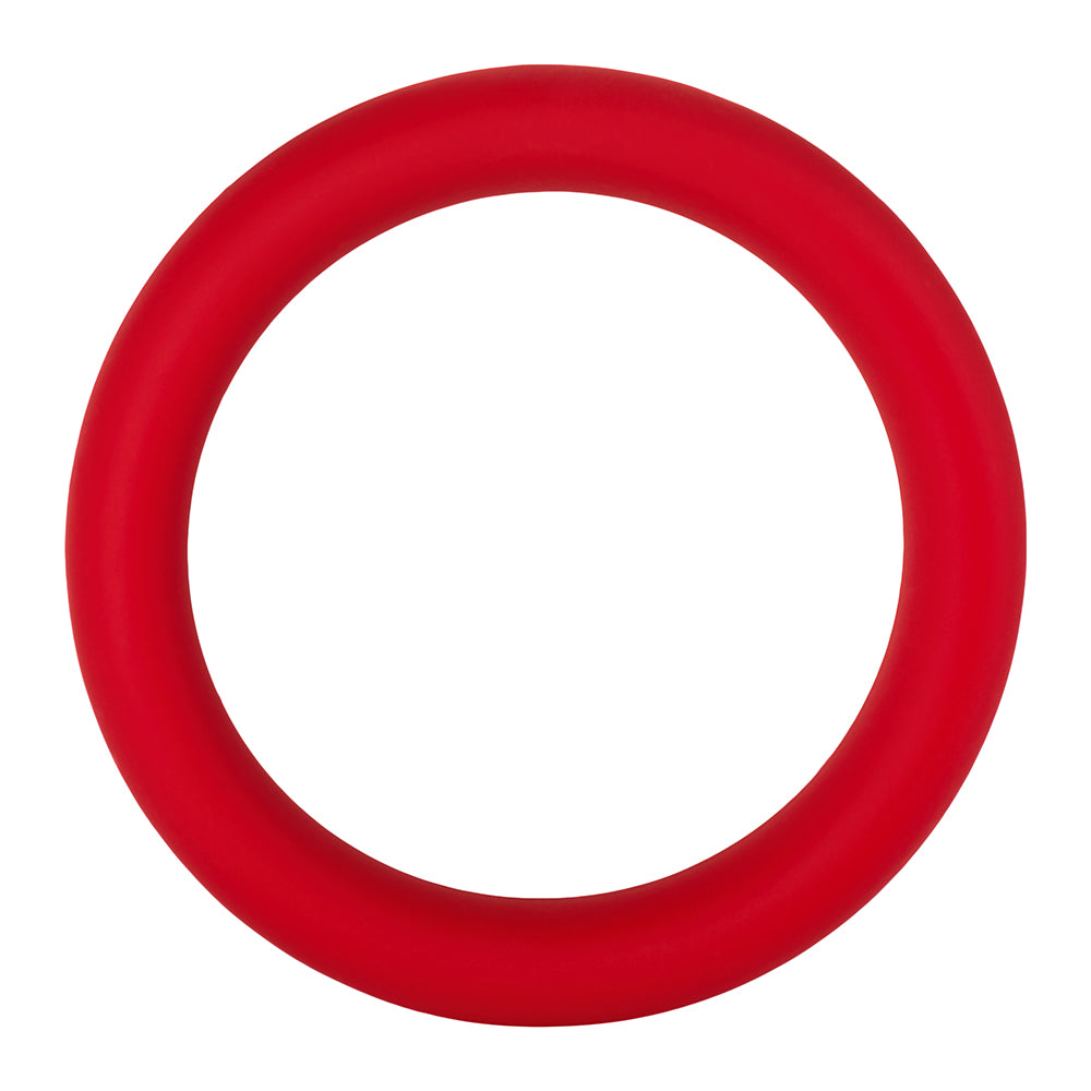 Forto - Forto F-64 Wide Liquid Silicone Cockring Large Red - Cockrings - Silicone