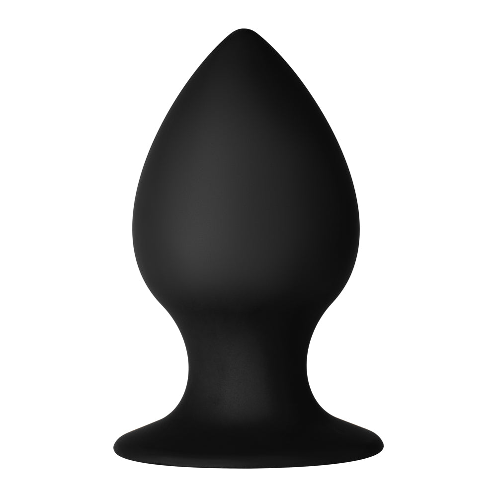 Forto - Forto F-98 Cone Silicone Anal Plug Large Black - Anal Toys & Stimulators - Silicone