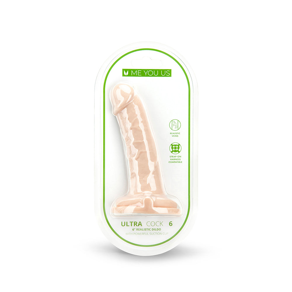 Me You Us - Me You Us Ultra Cock 6 in. Realistic Dildo Vanilla - Dildos - PVC