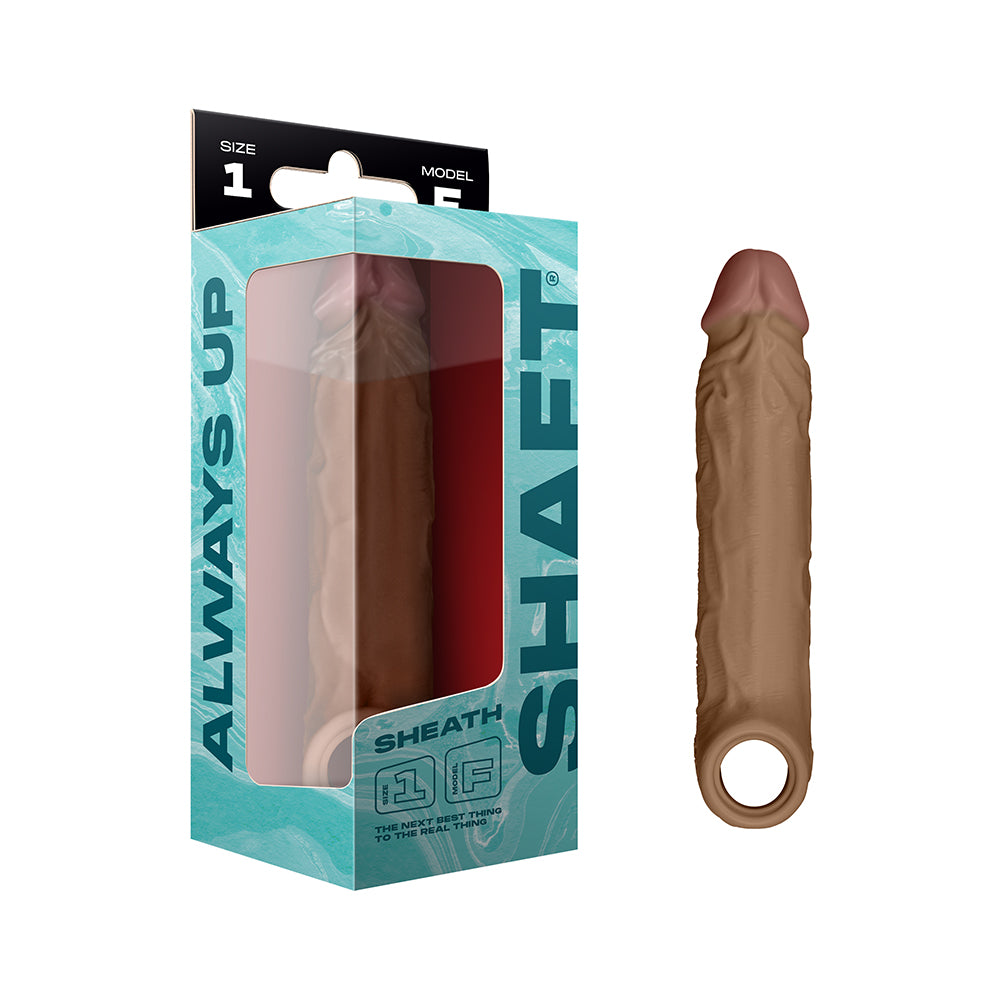Shaft - Shaft Model F: Sheath Oak Size 1 - Penis Extension & Sleeves - Silicone