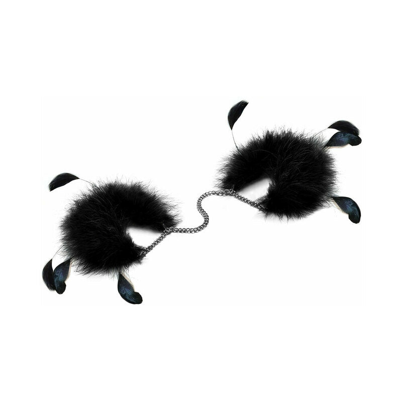 Bijoux Indiscrets - Bijoux Indiscrets Za Za Zu Feather Cuffs - Bondage & Fetish Toys - Feather