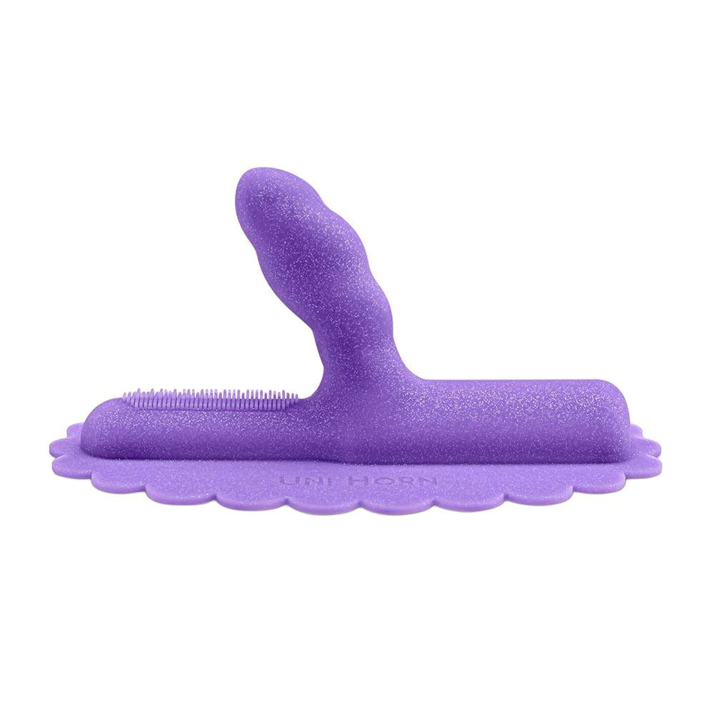 The Cowgirl - The Unicorn Uni Horn Twisted Textured Silicone Attachment - Sex Machines - Silicone