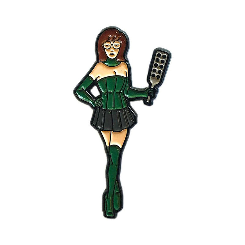 Geeky & Kinky - Geeky & Kinky Mistress D Enamel Pin - Novelties & Games - Metal
