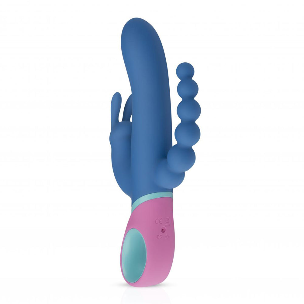EDC Wholesale - PMV20 Vice Double Vibrator Silicone Blue - Vibrators - Silicone